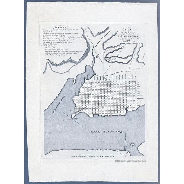 Plan of the town of Alexandria, Virginia, 1944. A rare restrike of George Gilpin’s important and phenomenally scarce 1798...