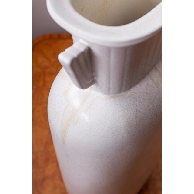 Cream Large Eggshell Vase from Gunnar Nylund, 1950s For Sale - Image 8 of 15