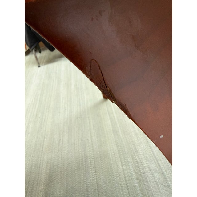 Post Modern Cherry Wood Stain Desk For Sale - Image 12 of 12