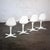 Mid-Century Modern Mid-20th Century MCM Burke Tulip Side Chairs No 103 White Shell Black Cushions Oval Stationary 4 Prong Base Set of 4 For Sale - Image 3 of 18