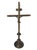 Metal Antique Bronze Alter Altar Crucifix Religious Christian Gothic Early 1900s For Sale - Image 7 of 10