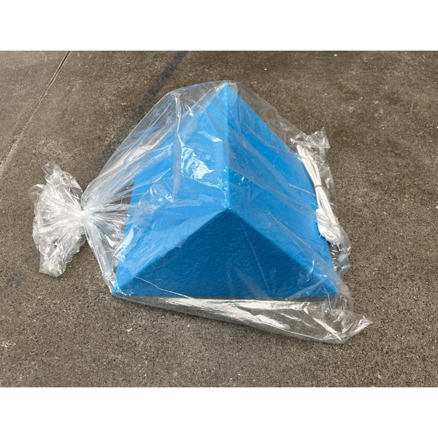Postmodern Blue Prism Shape Floor or Table Lamp from Heico, 1980s For Sale - Image 9 of 18