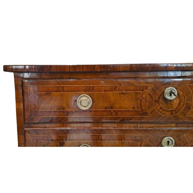 Wood Louis XVI Emilian Chest of Drawers, 1700s For Sale - Image 7 of 10