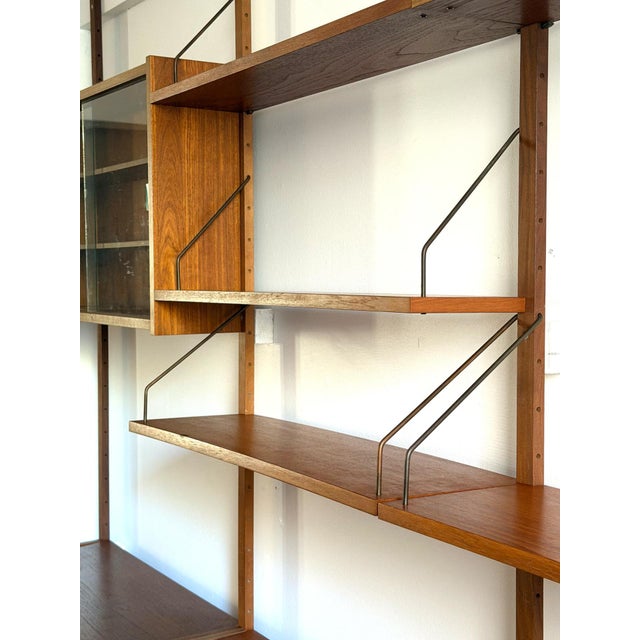 Wall Unit in Teak by Preben Sørensen for PS System, 1960s For Sale - Image 3 of 9