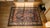 Red 1930s Blue Navy Medallion Tribal Antique W. Persian Kurdish Rug 4' X 6'6" Knotted Wool Carpet For Sale - Image 8 of 9