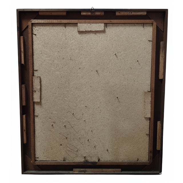 Mario Salmaso, Vergogna dell'Uomo Golfo, 1991, Oil Painting, Framed For Sale - Image 4 of 5