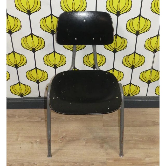 Industrial Style Chair with Metal Frame, 1960s For Sale - Image 9 of 10
