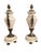 20th Century White Marble and Bronze Vases, Set of 2, in Flawless conditions. Designed 1890 to 1919