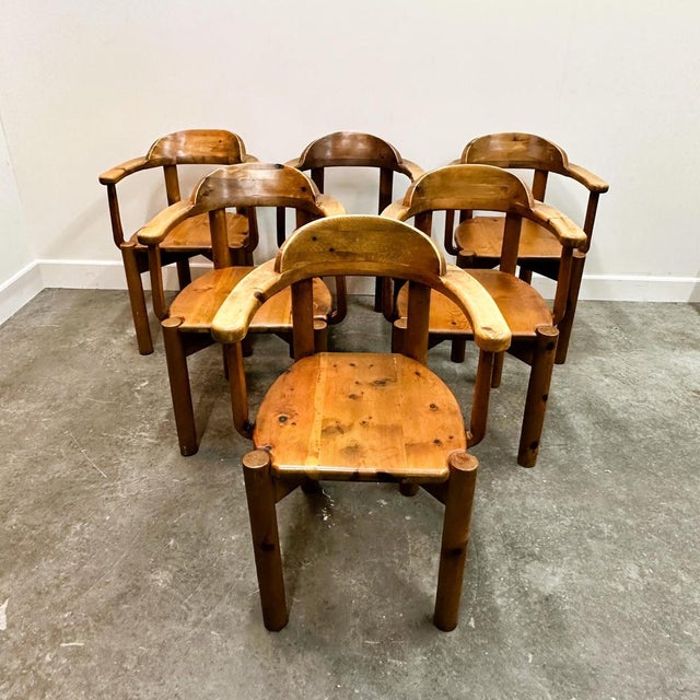 Vintage Pine Armchairs by Rudolf Steiner, Set of 6 For Sale - Image 14 of 14