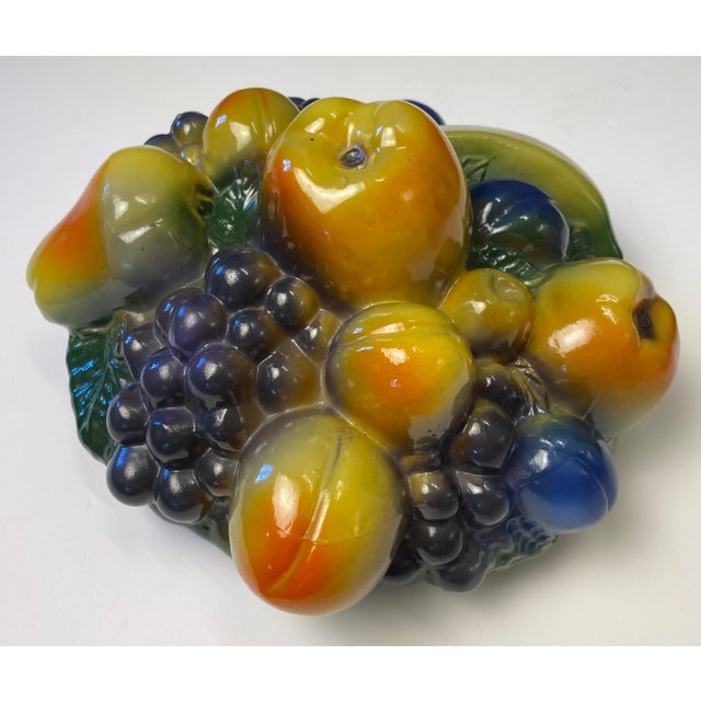 Pairpoint Style Table Lamp, Czech Art Deco Fruit Basket Lamp For Sale - Image 11 of 11