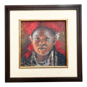 African Girl, Painting by Egyptian Artist M.Khedr, 2014