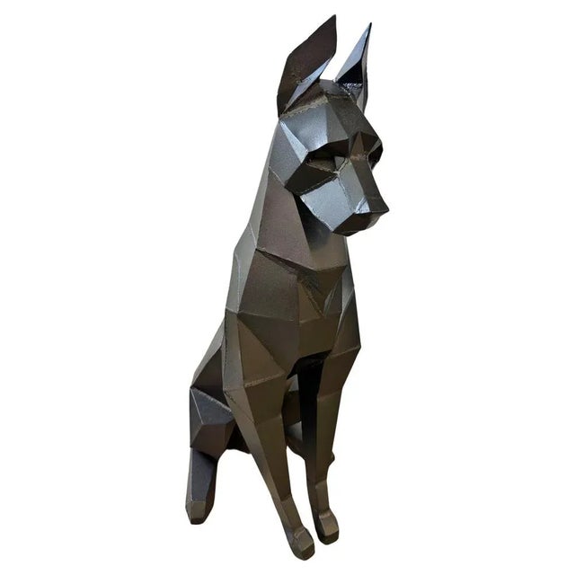 Charcoal Spanish Dog Sculpture, 20th Century For Sale - Image 8 of 8