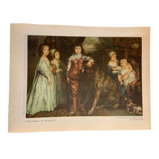 1948 Book Plate Figurative Print with a Mastiff Dog For Sale