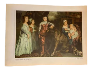 1948 Book Plate Figurative Print with a Mastiff Dog