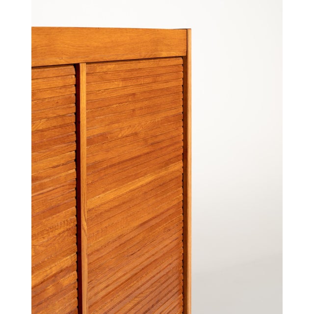 Brown Swedish Oak Filing Cabinet, Early 1900s For Sale - Image 8 of 9