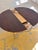 Round Dining Table in Chrome and Walnut Finish For Sale - Image 4 of 11