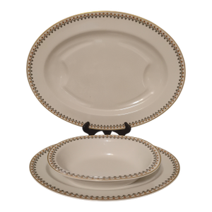 1930s Haviland France Schleiger 570-1 Set of 3 Serving Platters