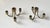 A pair small string candleholders or candelabras. Executed in solid brass that has patinated beautiful over the years. The...