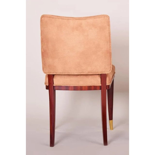 Jules Leleu Beige French Art Deco Chair by Jules Leleu, 1920s For Sale - Image 4 of 12