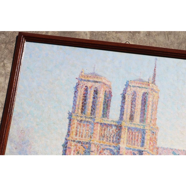 Dated: 1986. Material: Matte Paper, glass and wooden frame. Origin: France. Item condition: Good condition, minor...