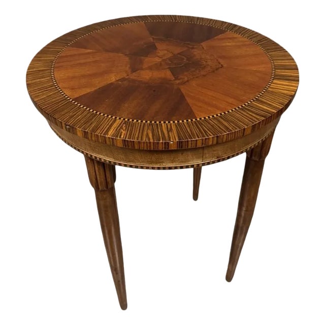 Art Deco Marquetry Ceremonial Table For Sale