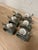 Metal 1990s Handcrafted Vintage Steel & Shellcraft Snail Napkin Rings- Set of Six For Sale - Image 7 of 7
