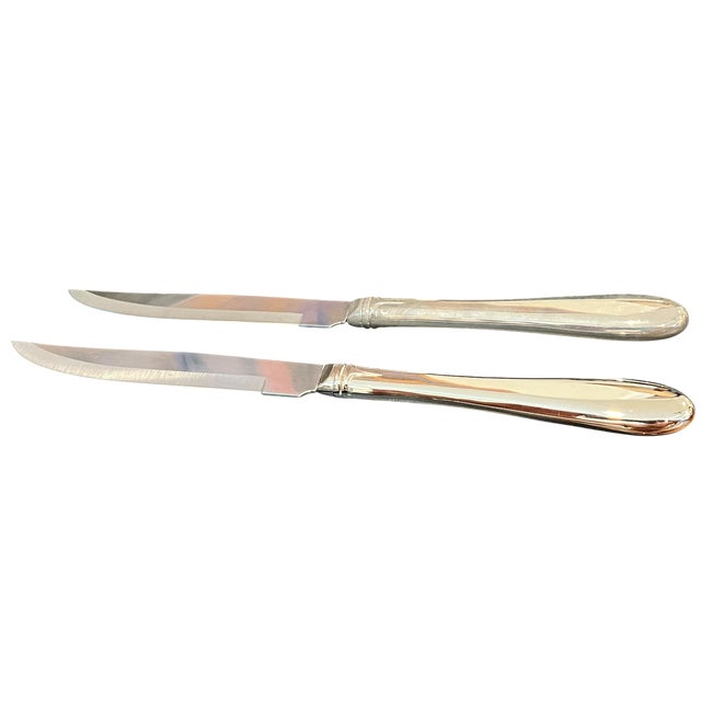 Gorham Kimberly Silverplate Steak Knives in Original Fitted Boxes – Set of 8 For Sale In Jacksonville, FL - Image 6 of 7