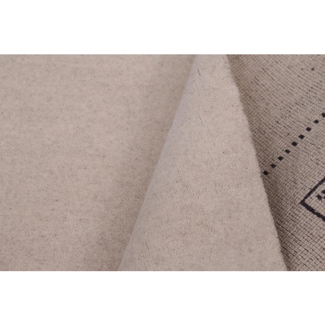 Textile Contemporary Gabbeh Beige/Charcoal Wool Rug - 9'0''x12'0'' For Sale - Image 7 of 10