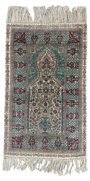 Rug in Fine Silk by Sino Hereke, 1990s
