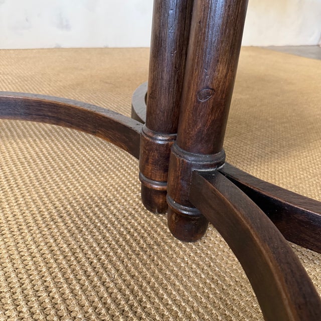 Canterbury Reclaimed Elm Dining Table – Rich Walnut Finish For Sale - Image 10 of 14