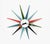 Mid-Century Modern Authentic George Nelson for Vitra Design Museum, Germany, Sunburst Wall Clock MCM For Sale - Image 3 of 11
