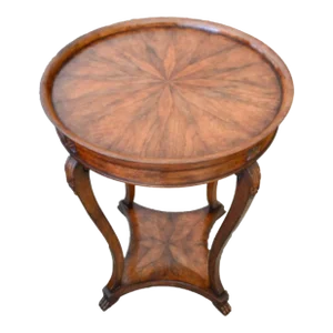 Michael Taylor Panache Designs Directoire French Style Occasional Table With Star Inlay
