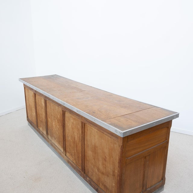 Large 12-Drawer Sliding-Door Workshop Cabinet, 1950 For Sale - Image 6 of 12