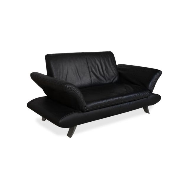 Rossini 2-Seater Sofa in Black Leather from Koinor For Sale - Image 4 of 15