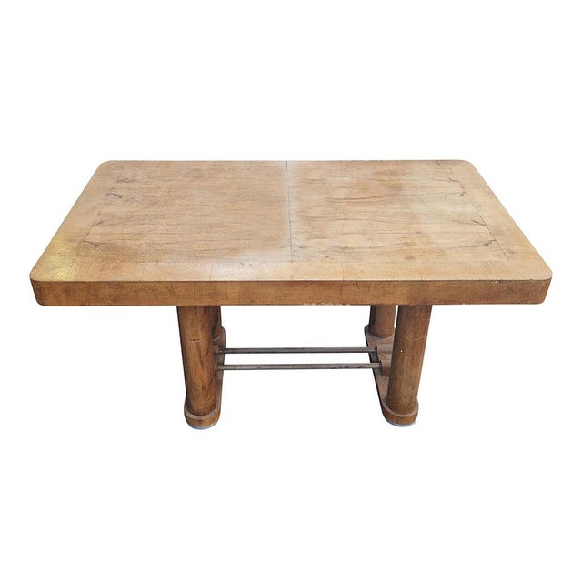 Italian Art Deco Walnut Table, 1930s For Sale - Image 3 of 6
