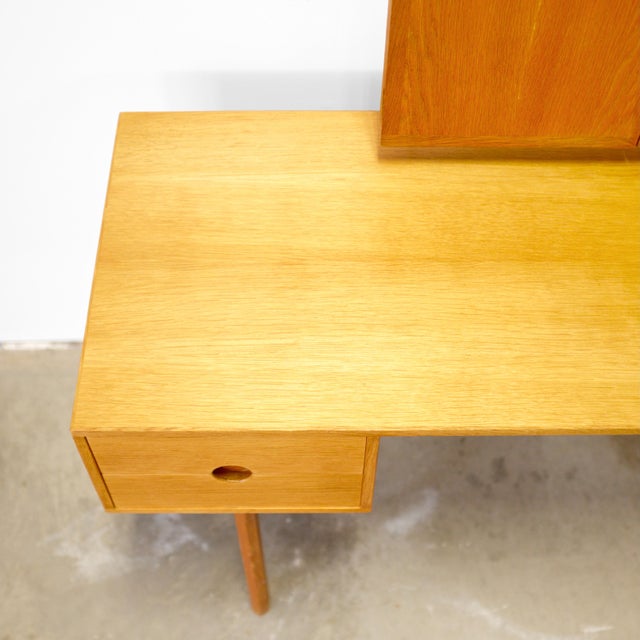 1950s Aksel Kjersgaard Vanity With Mirror Designed by Kai Kristiansen For Sale - Image 5 of 11