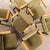 Olive Vintage Cantilever Peninsular Blue Frame Dining Chairs with Sage Green Upholstery, 1970s, Set of 7 For Sale - Image 8 of 13