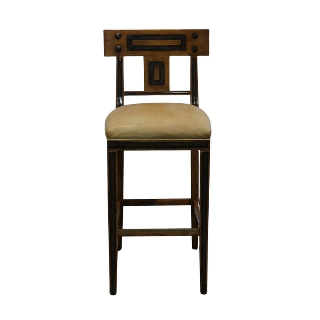 MICHAEL TAYLOR DESIGNS White Collection Contemporary Mediterranean Inspired Bar Stool 11038-1 45" High 18" Wide 20.5" Deep...