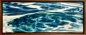Ray Kass, White Atlantic Surf Mixed Media Modernist Abstract Seascape Painting Ray Kass, 2001