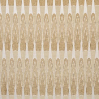 Schumacher Nightfall Skyline Fabric In Antique Gold For Sale