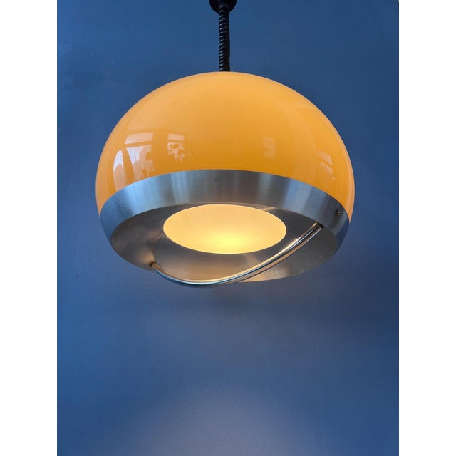Mid-Century Modern Space Age Mushroom Pendant Lamp from Dijkstra For Sale - Image 3 of 12