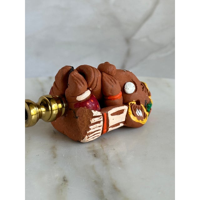 2020s Ganesha Lamp Finial on Brass Hardware For Sale - Image 5 of 6