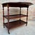 1960s Spanish Wooden Bar Cart With Folding Leaves and Three Tiers For Sale - Image 6 of 9