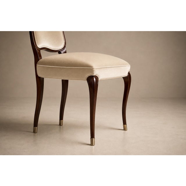 Brazilian Modern Set of Eight Dining Chairs by Pisciotta E Filhos in Rosewood & Mohair, Brazil, 1950s For Sale - Image 10 of 18