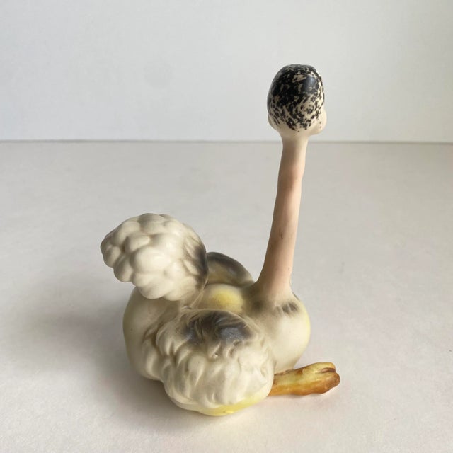 Gray Vintage 1960s Josef Originals Ostrich Figurine Anthropomorphic Hand Painted Porcelain For Sale - Image 8 of 12