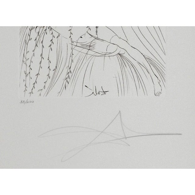 1970s Dali to Ev'ry Captive Soul Hand Signed Numb Dali Archives Certified Surreal Art For Sale - Image 4 of 5