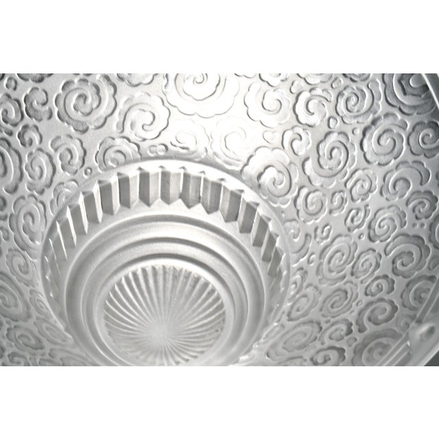 Silver French Art Deco Pendant Light by Muller Freres 1930 France - 3 Available For Sale - Image 8 of 10