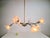 Hollywood Regency Vintage Flex Pendant Light with Eight Arms in Brass and Acrylic, 1970 For Sale - Image 3 of 15