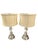 Hollywood Regency Pottery Barn Leera Mercury Glass Lamps With Original Linen Shades - a Pair For Sale - Image 3 of 16