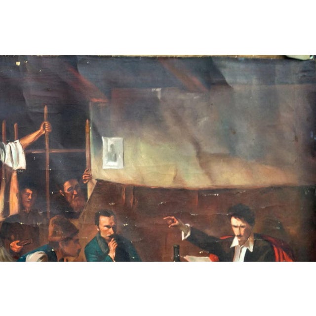 Campaign Antique Cossacks Oil Painting: Ukrainian Socialist Realism Art 75-115 For Sale - Image 3 of 6
